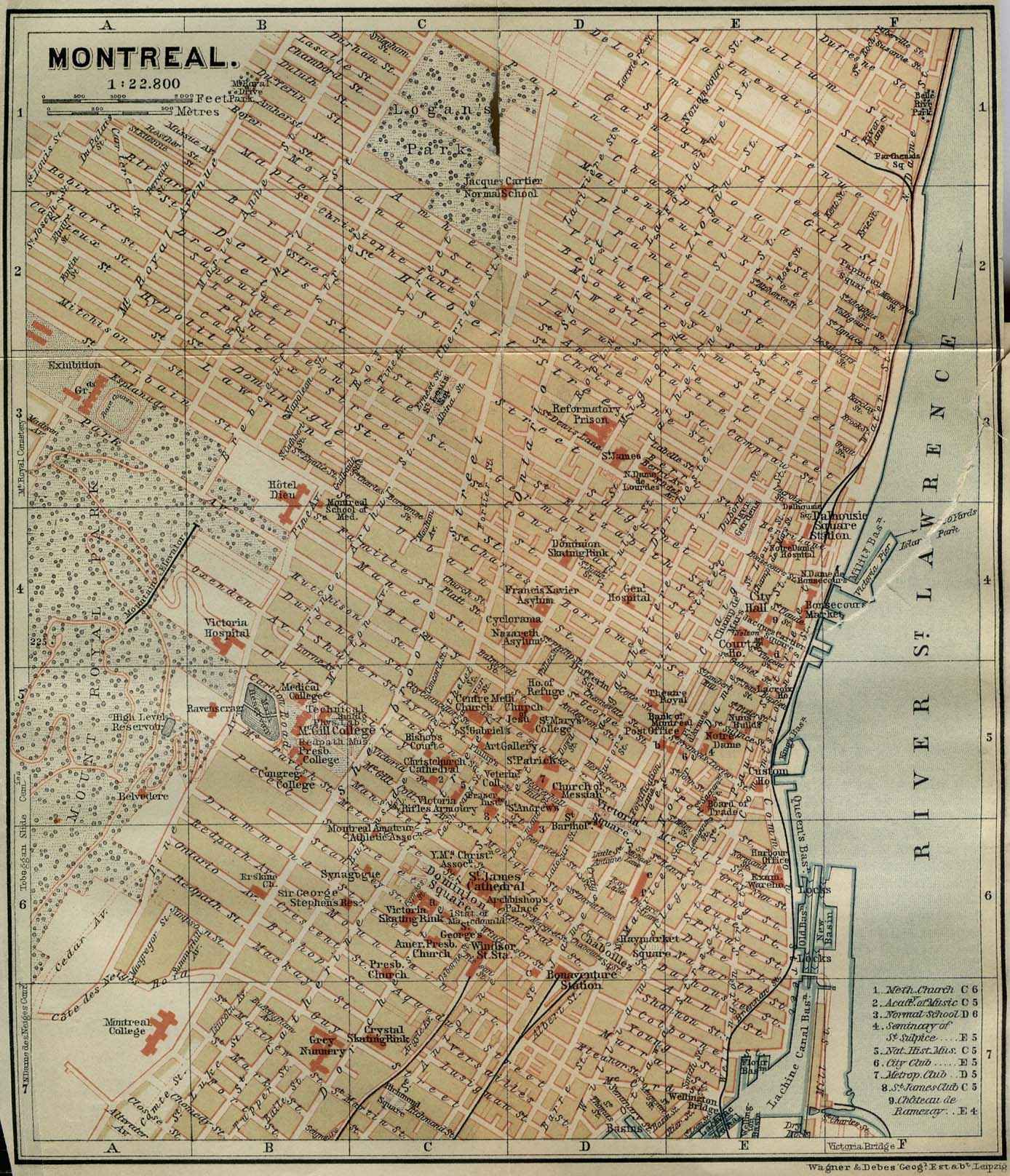 1894 Map of Montreal
